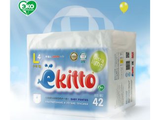 Ультратонкие трусики Ekitto Ultra Light L (9-14 кг) 42 шт
